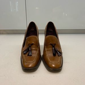 Tod’s staked heeled loafers